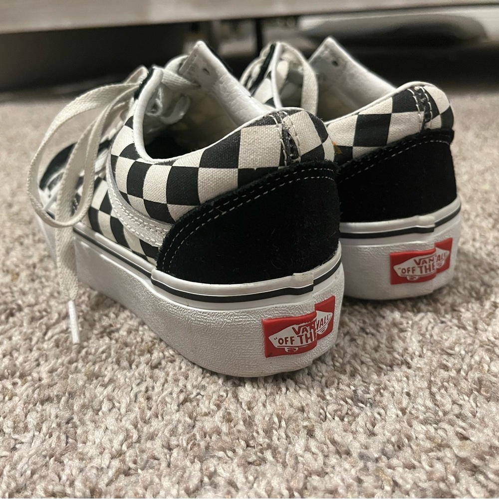 Platform Checkered Vans